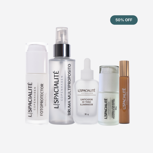 Ritual Hygge Facial Completo – Kit 5 Pasos de Nutrición, Iluminación y Protección