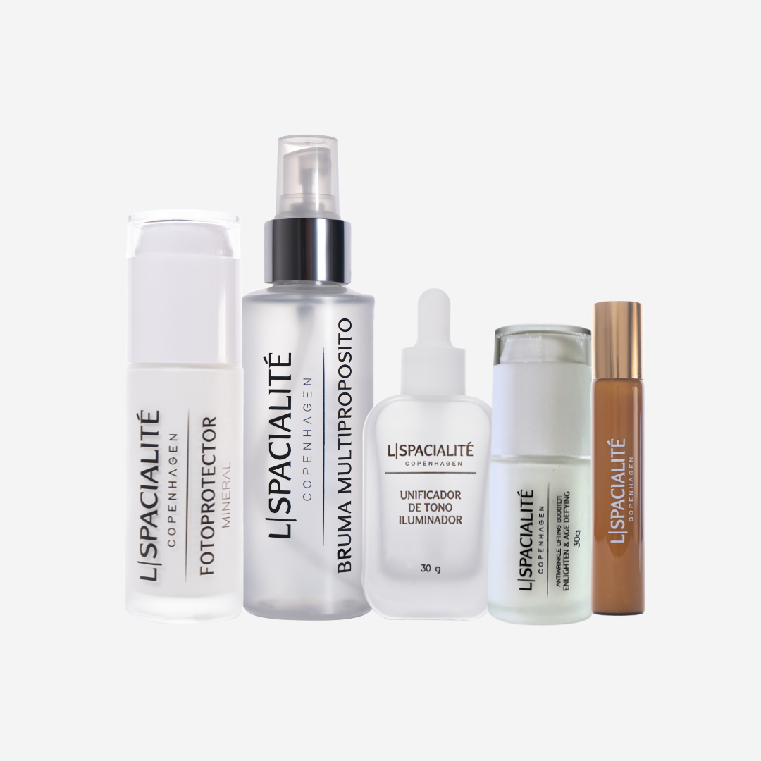 Ritual Hygge Facial Completo – Kit 5 Pasos de Nutrición, Iluminación y Protección